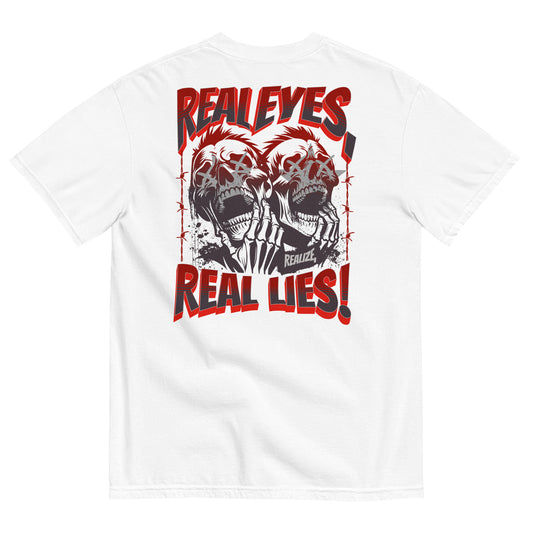 Free Palestine Real Eyes Realize Real Lies T-shirt by Warrior Ink Apparel – activist streetwear
