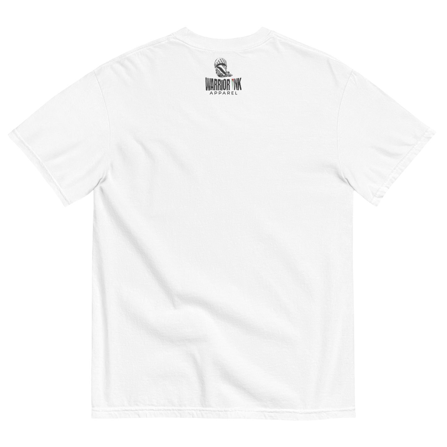 Palestine heavyweight shirt featuring Handala figure with Arabic text design