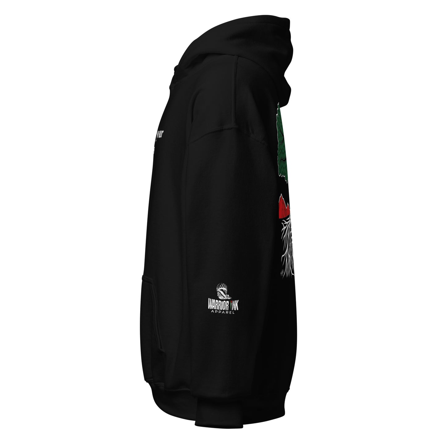 EMBRACE YOUR ROOTS Palestine Hoodie by Warrior Ink Apparel