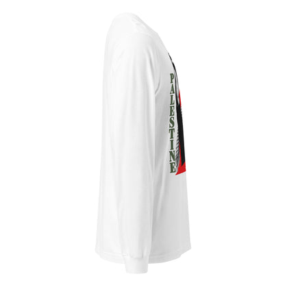 Palestine Will Be Free Palestinian woman long sleeve tee by Warrior Ink