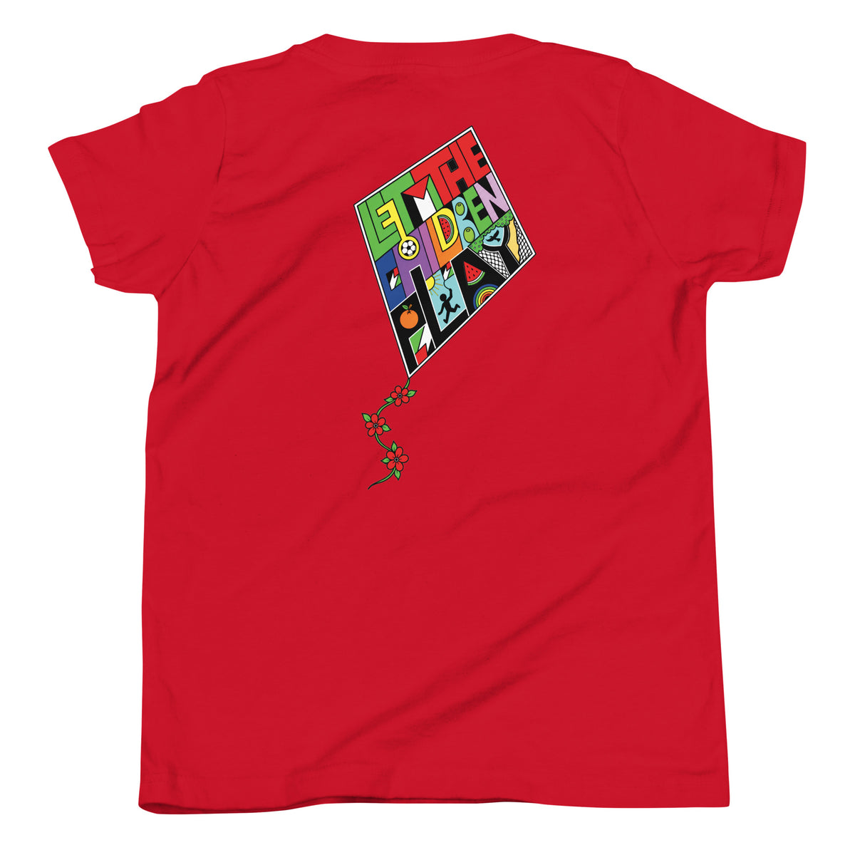 LET THE CHILDREN PLAY Youth Palestine Graphic Tee by Warrior Ink